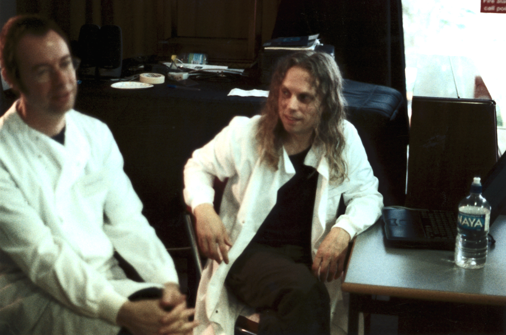 Dave Everitt and Mike Quantrill in discussion