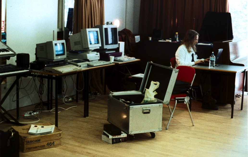 Dave working behind the scenes